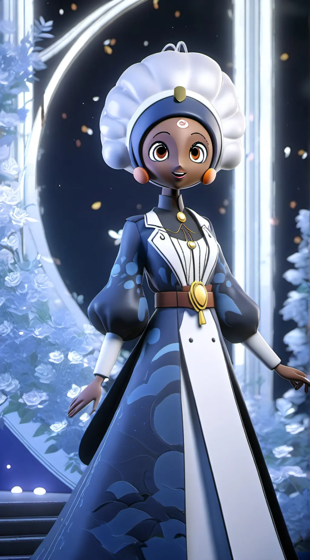 ai character: Singing with tsams background