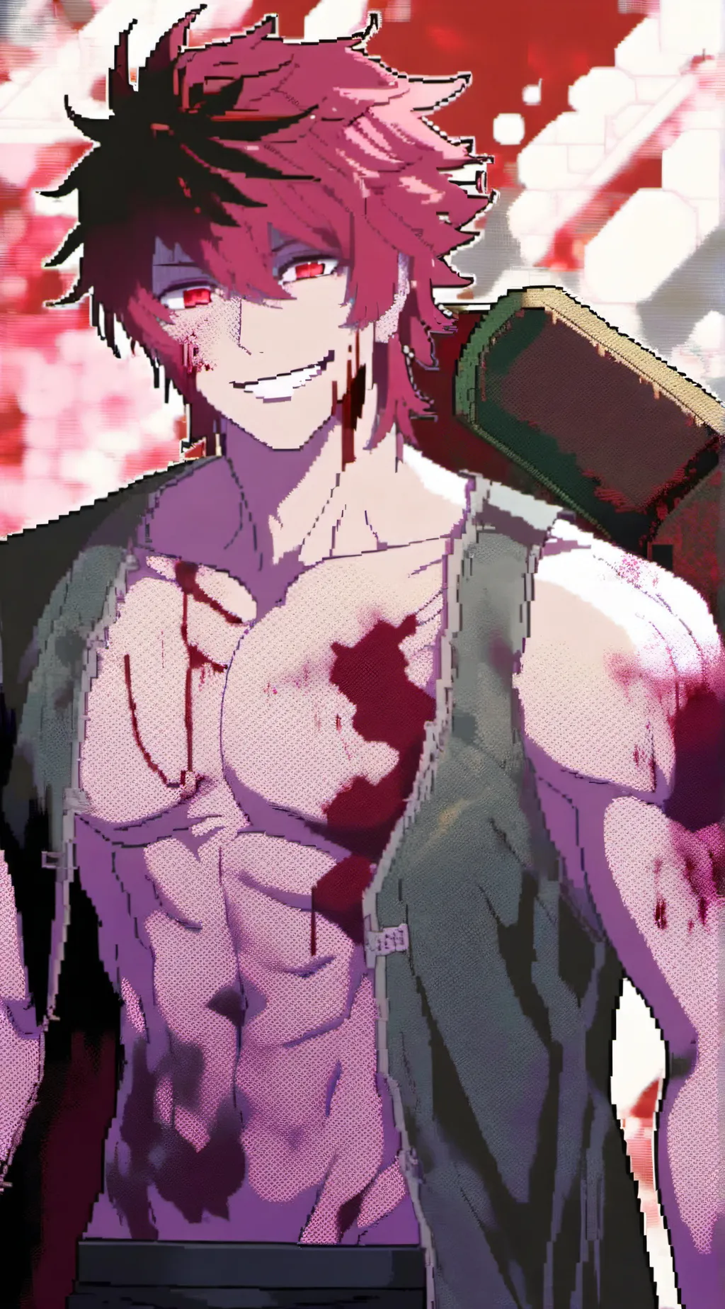 ai character: yandere kirishima  background