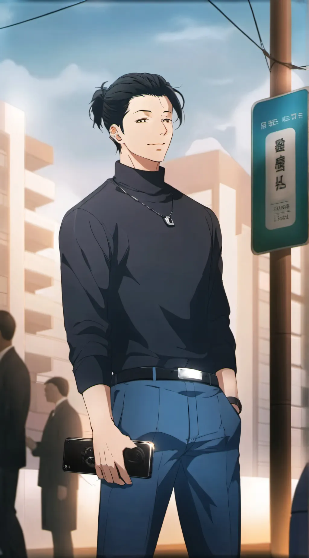 ai character: Suguru geto background