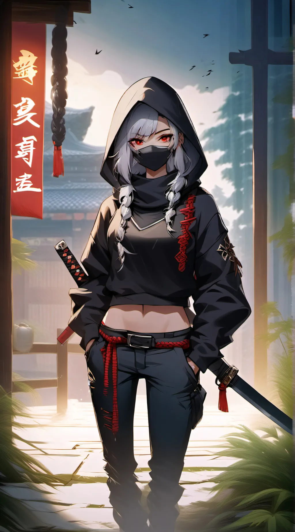 ai character: Kaede background