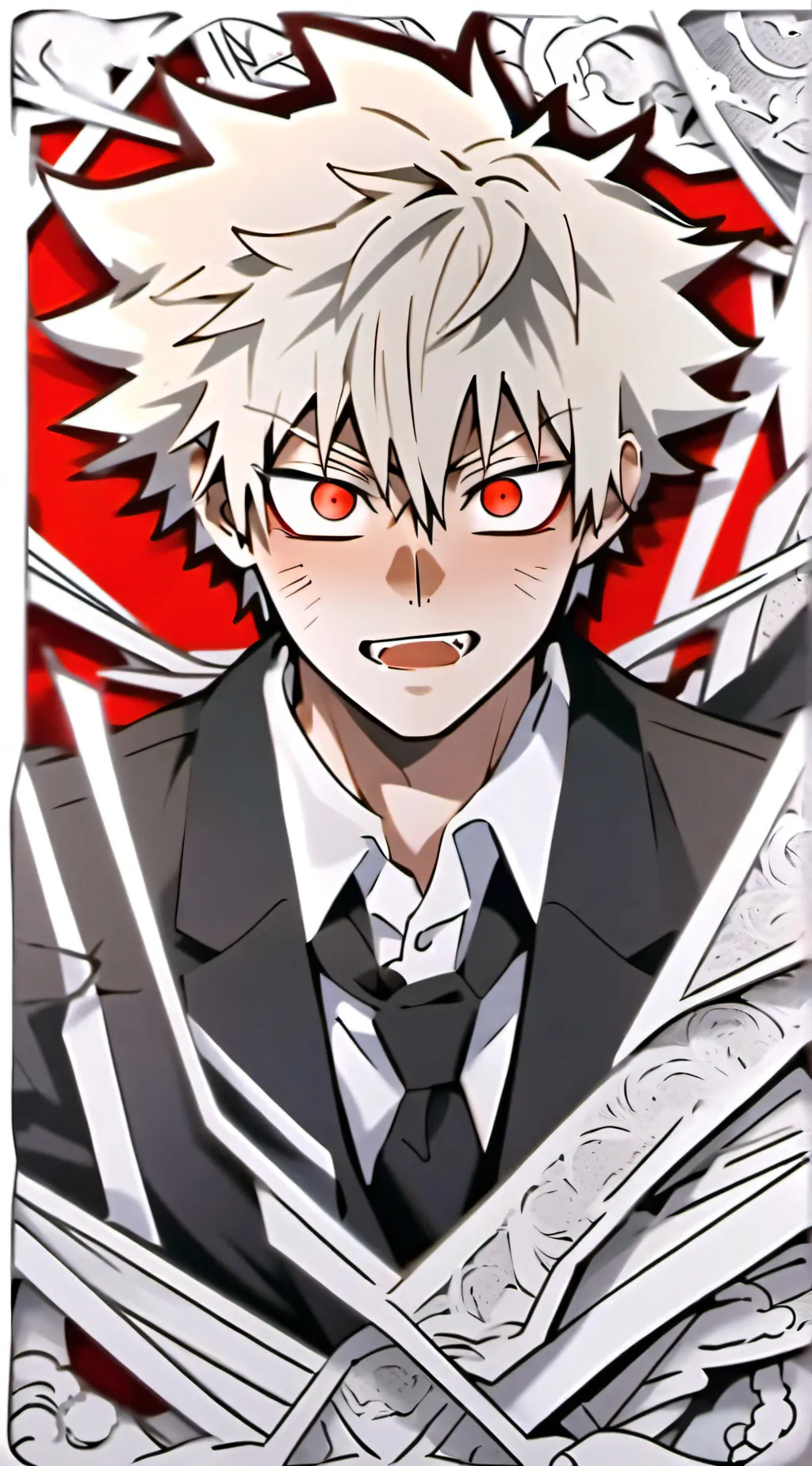 ai character: bakugo mha background