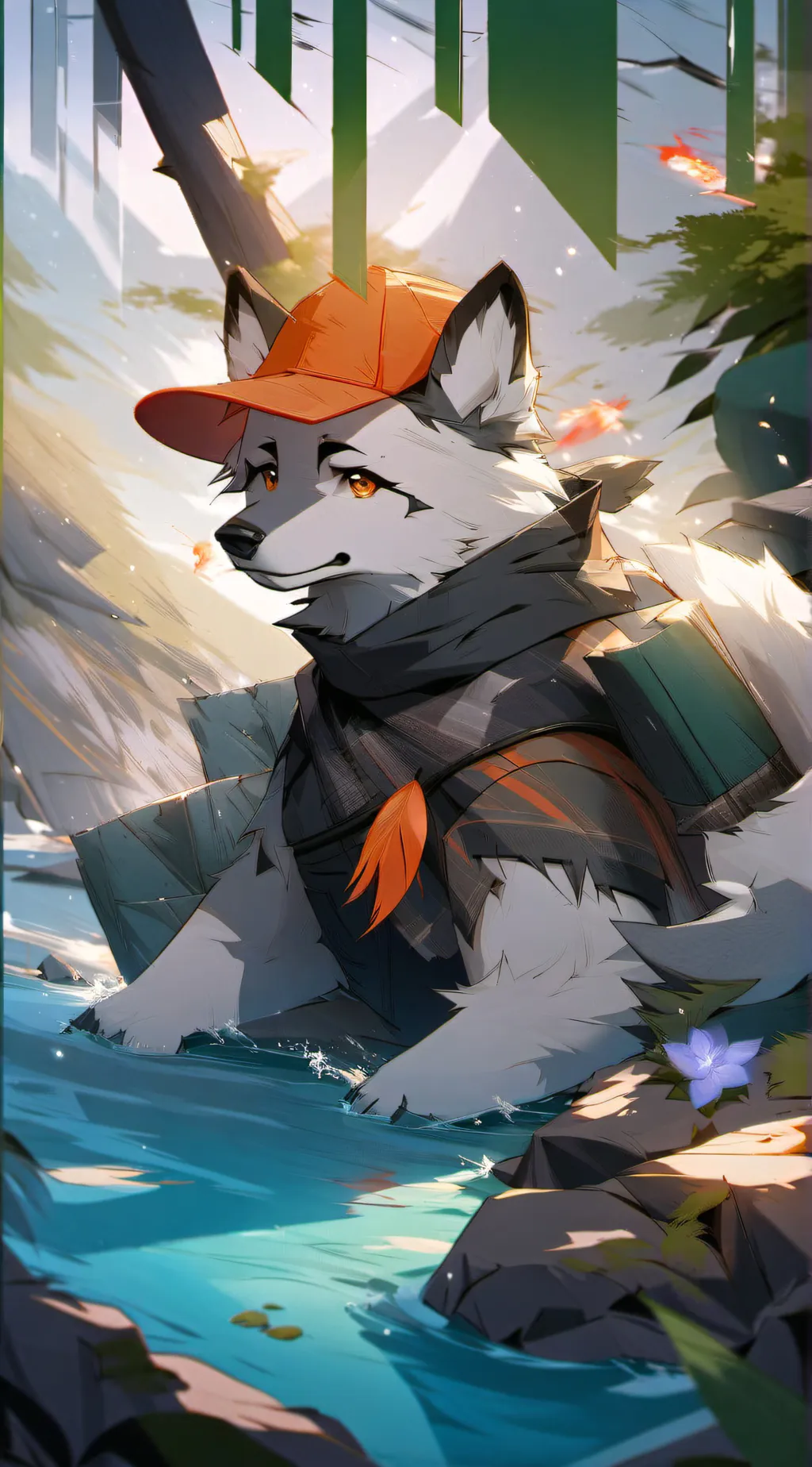 ai character: furry con(kill em) background