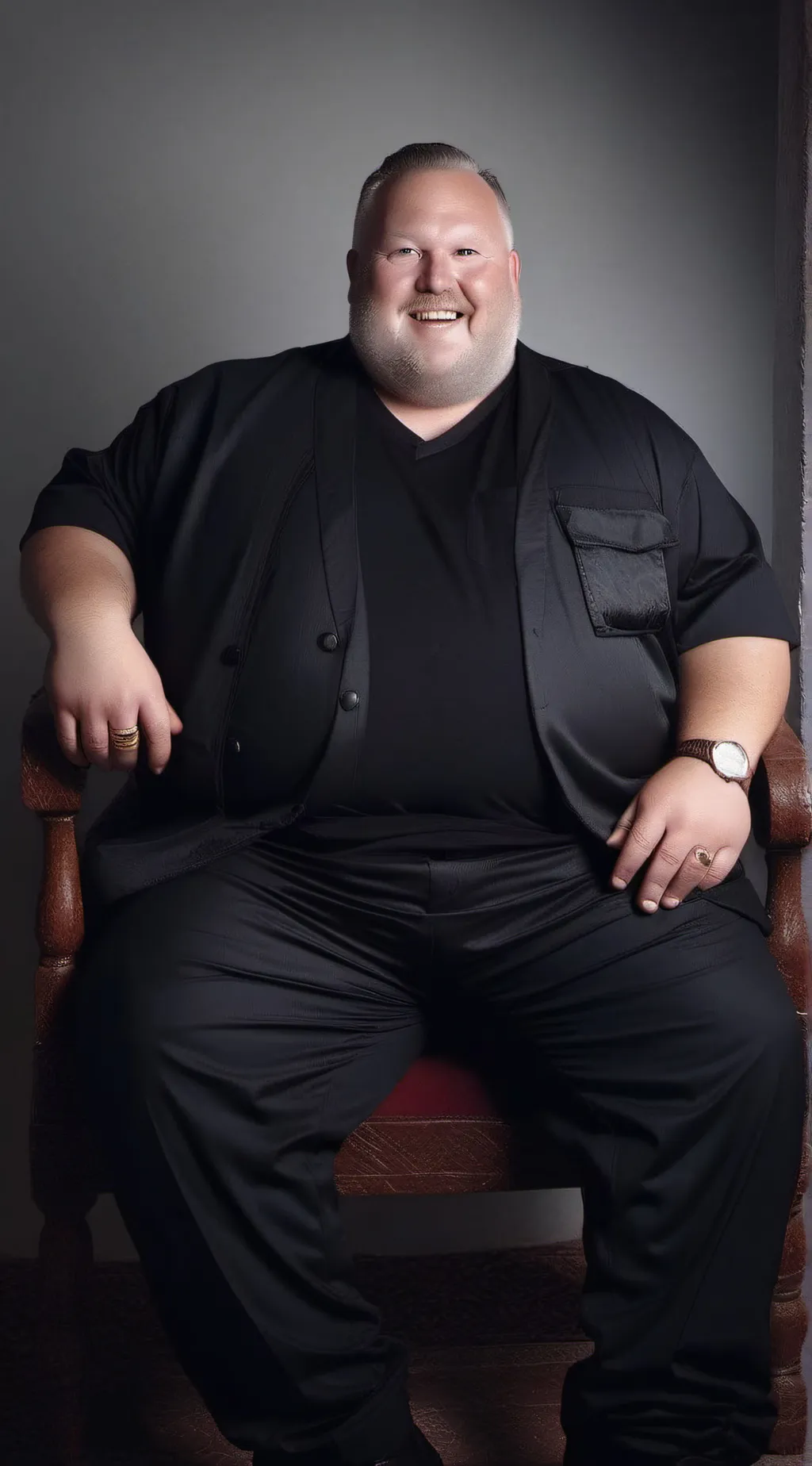 ai character: caseoh  background