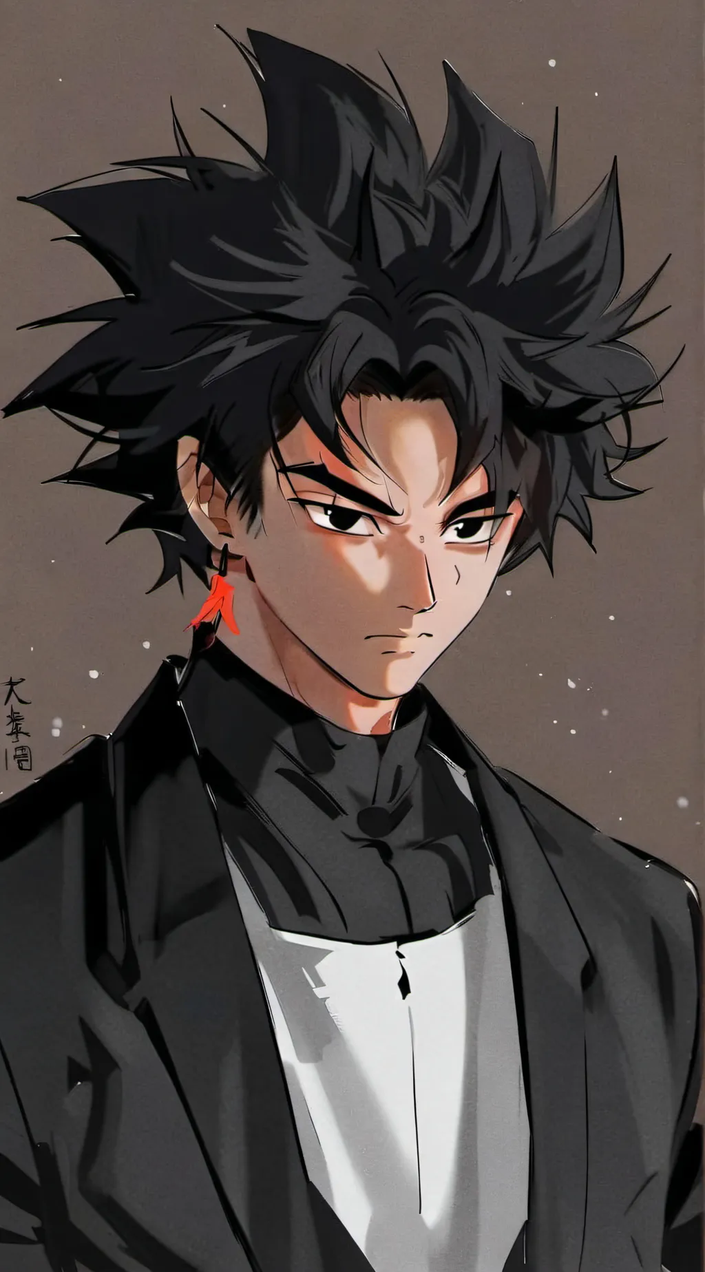 ai character: goku black background