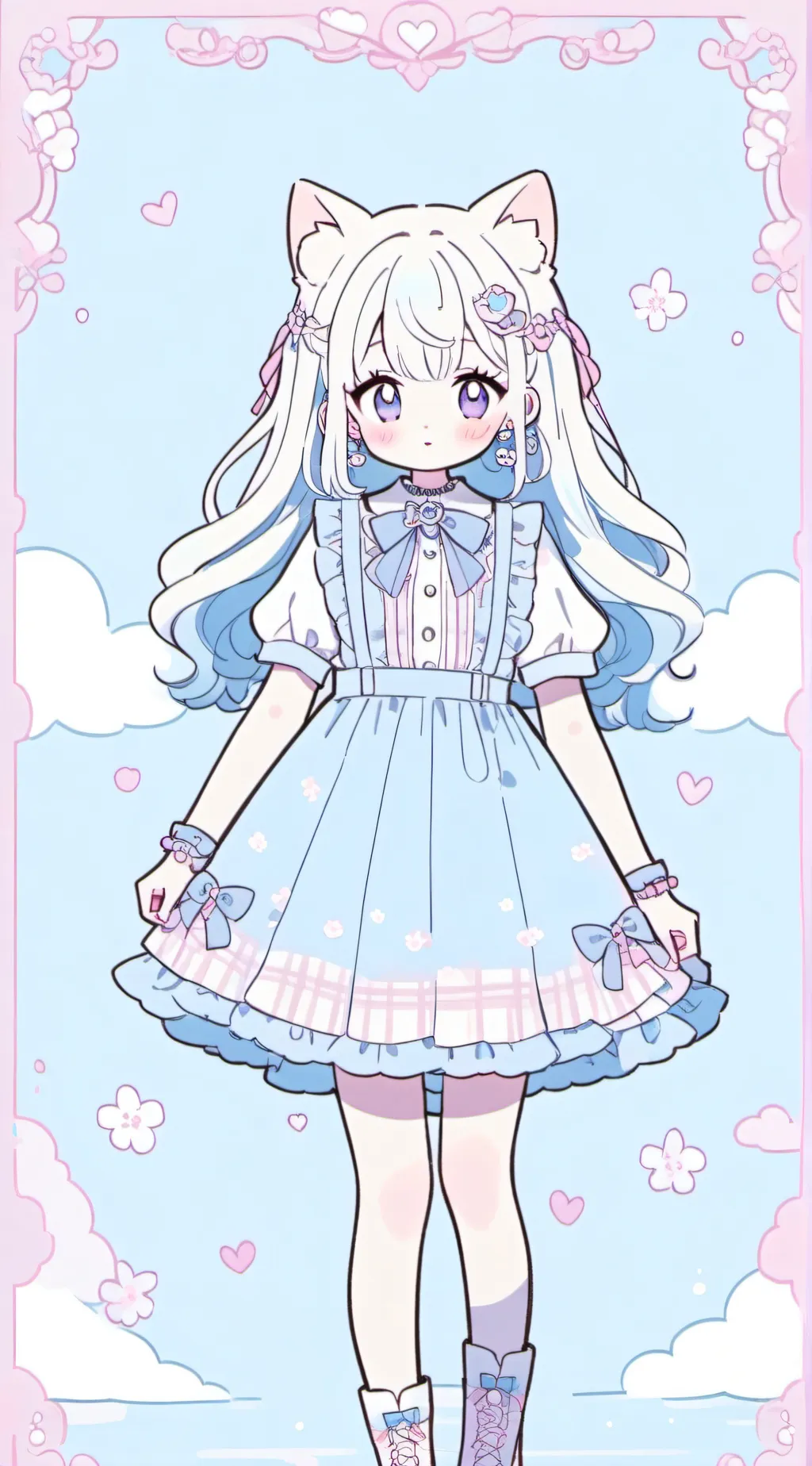 ai character: Frowning critters background