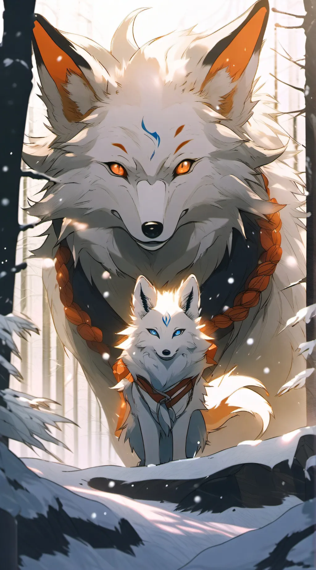 ai character: Gemstone & shine background