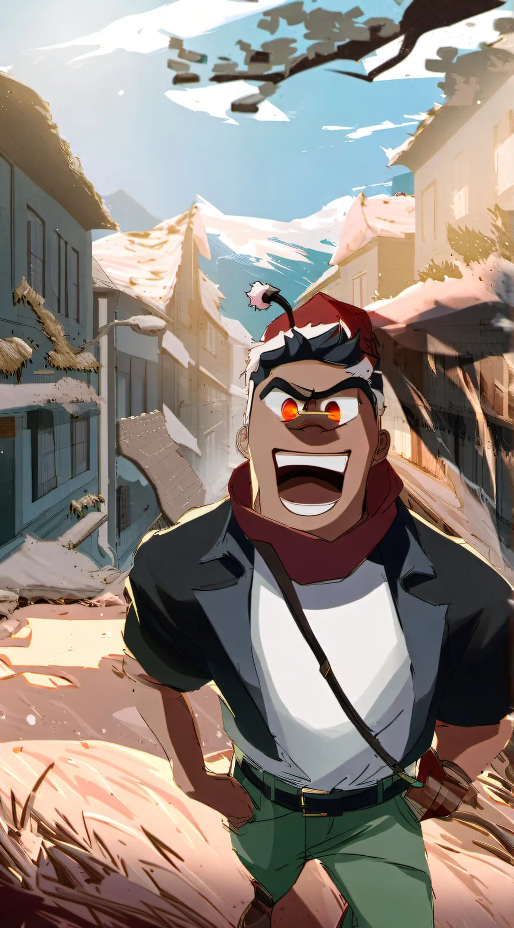 ai character: RED-THE-KILLER background