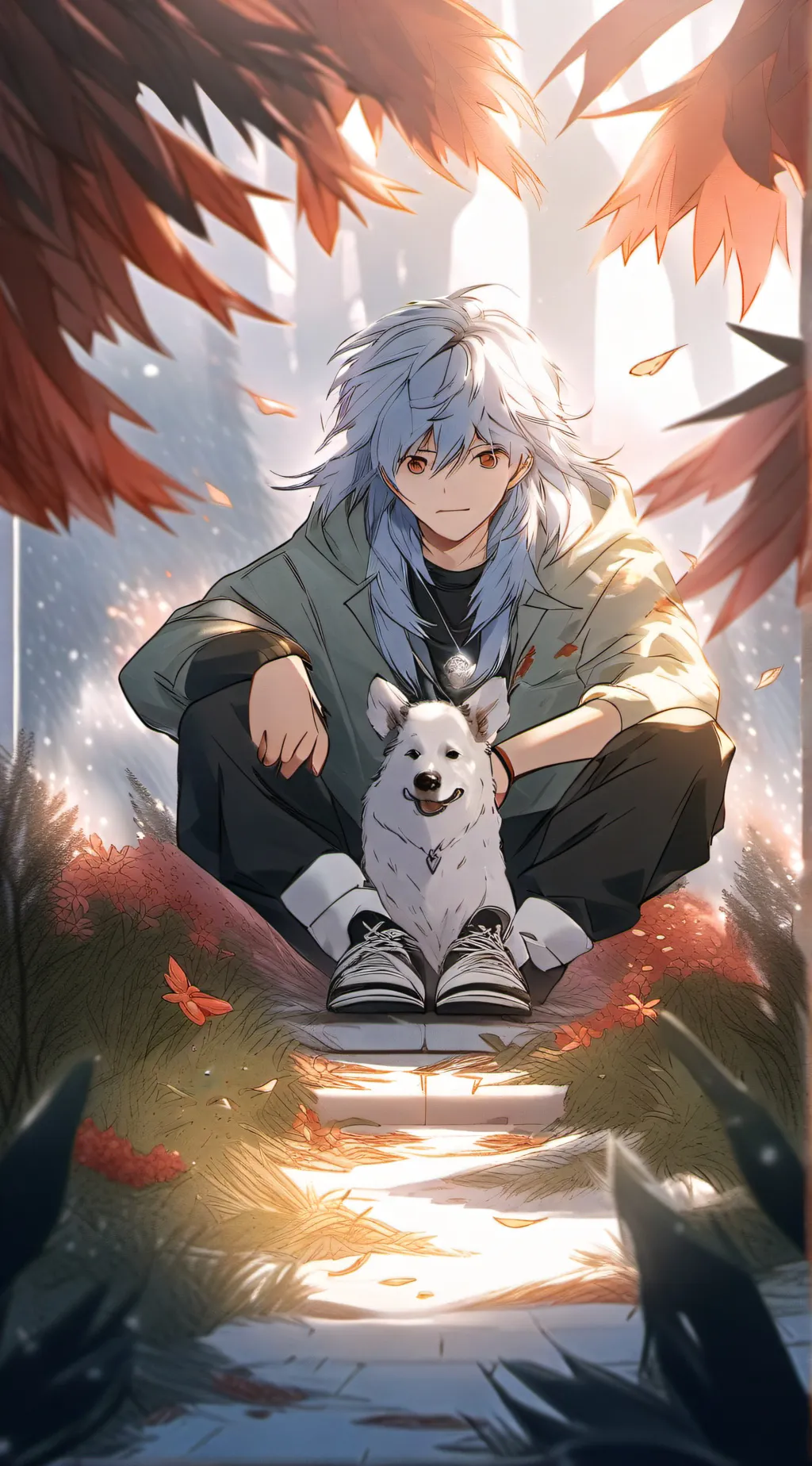 ai character: dev/devy background