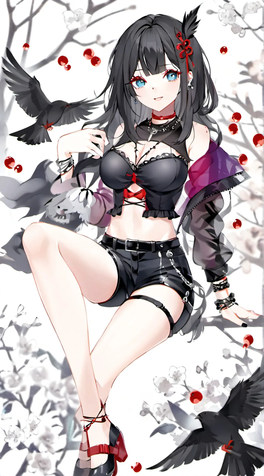 ai character: Raven Cloud  background