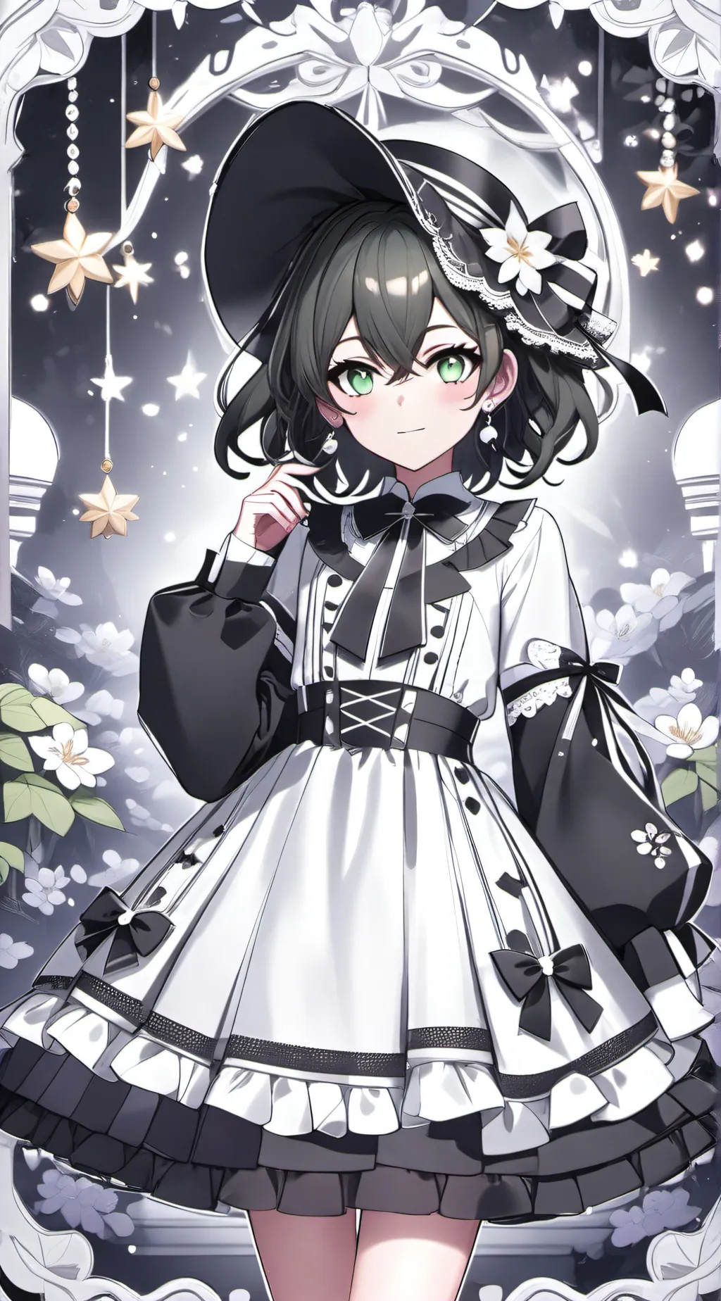 ai character: MHA female deku~♀ background