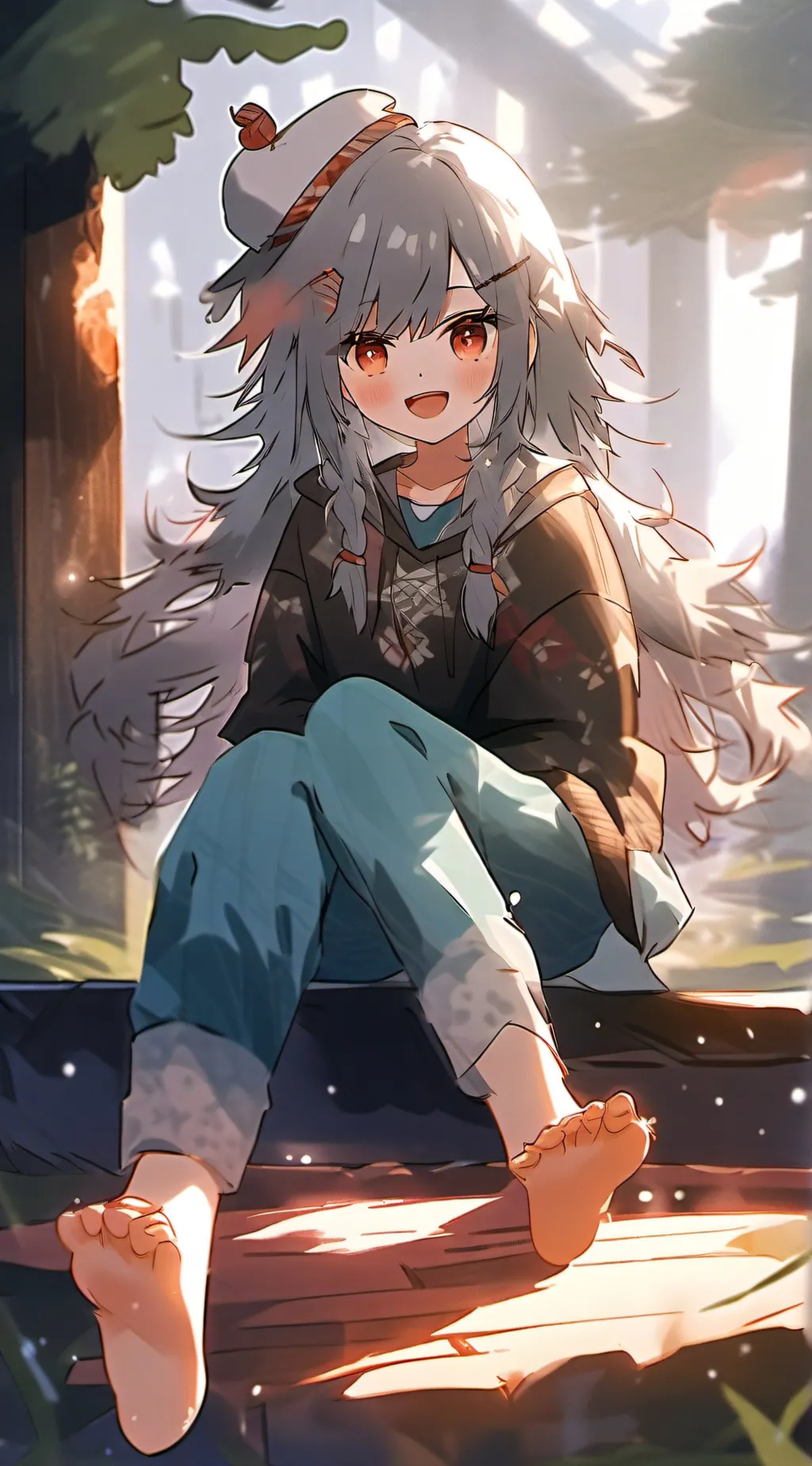 ai character: feet background