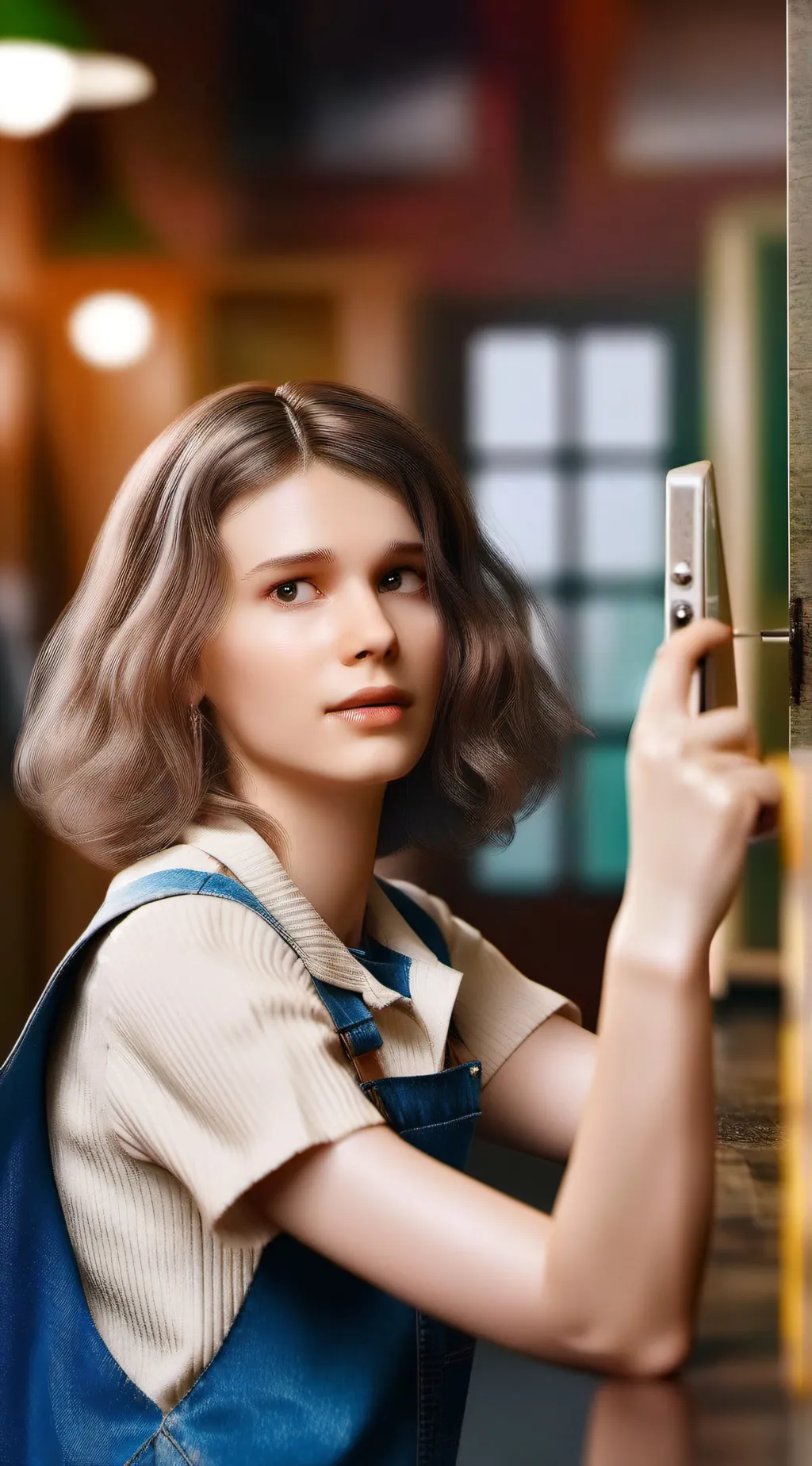 ai character: Stranger things background