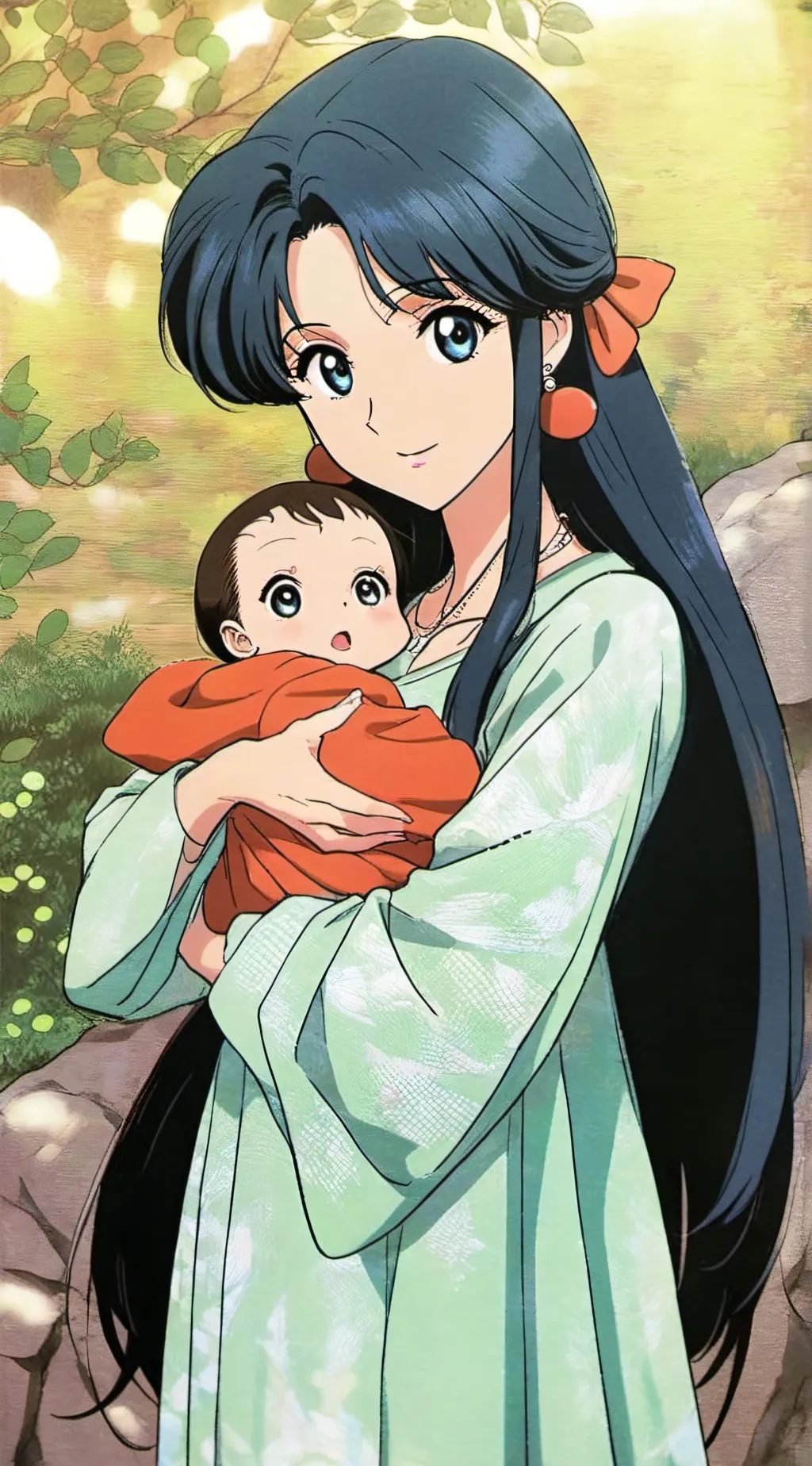 ai character: Rose and Lilly background