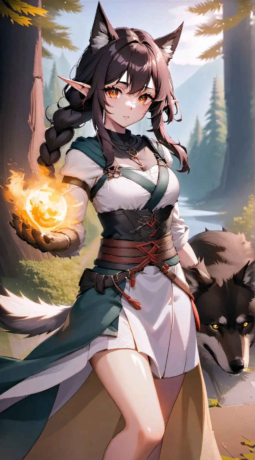 ai character: Wolfa Wolfguard  background