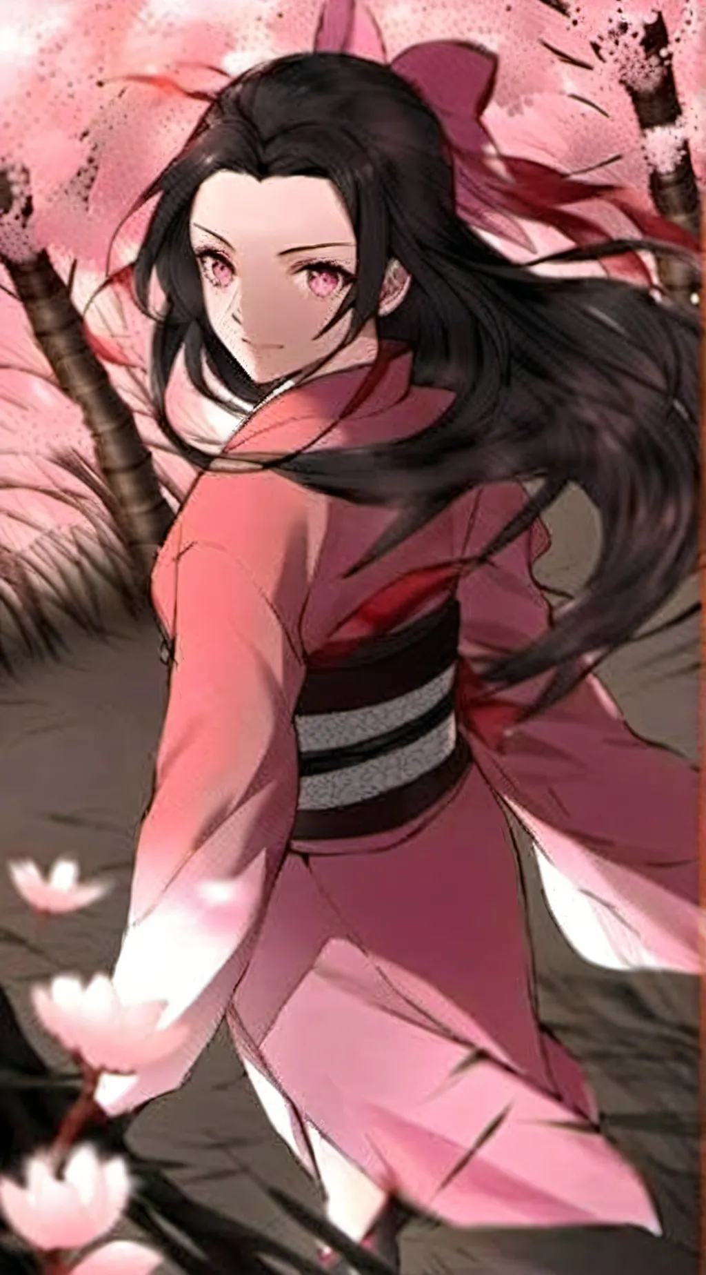 ai character: Nezuko kamado pt2 background