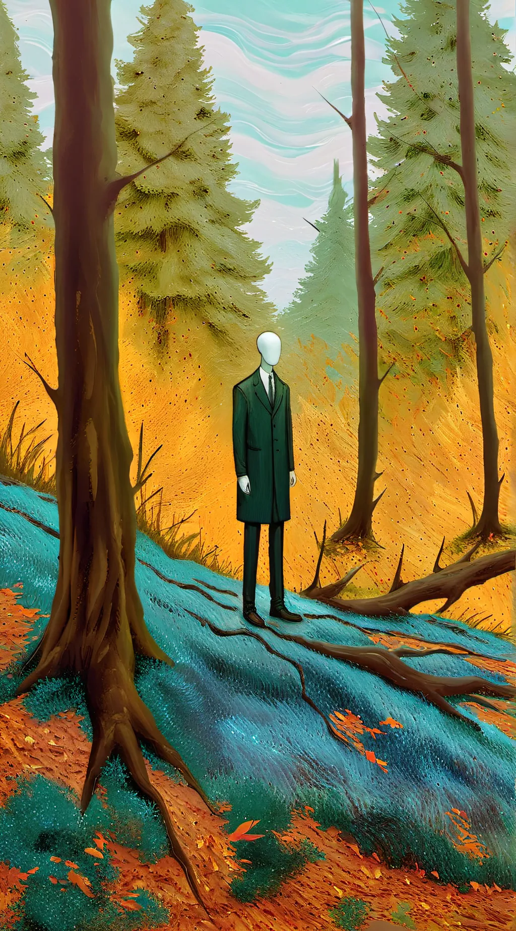 ai character: Slenderman background