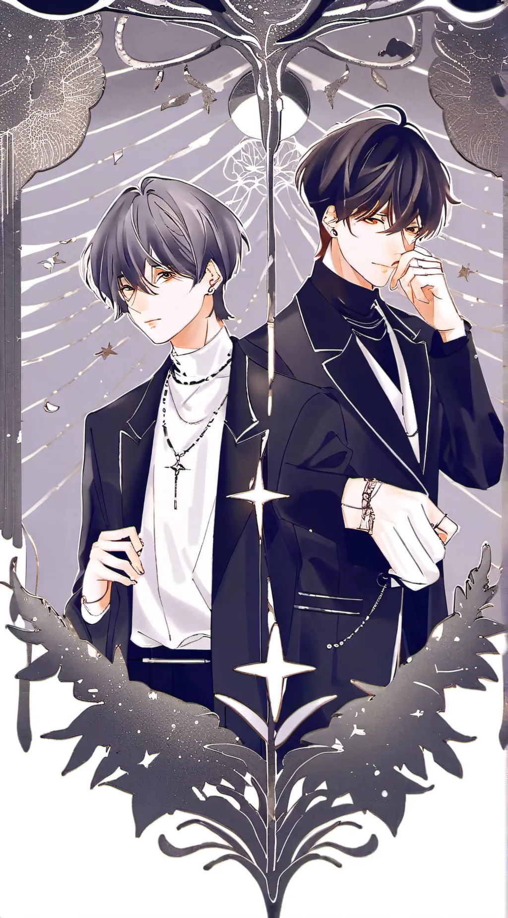 ai character: Adam and Drack  background