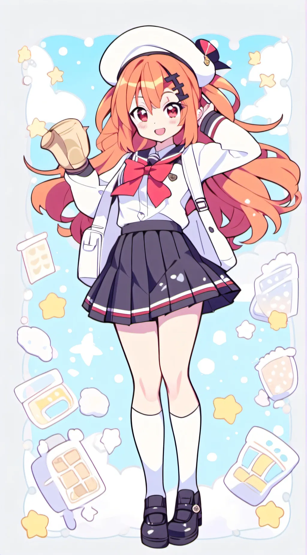 ai character: ♡♡Moeko Rakuyona  background