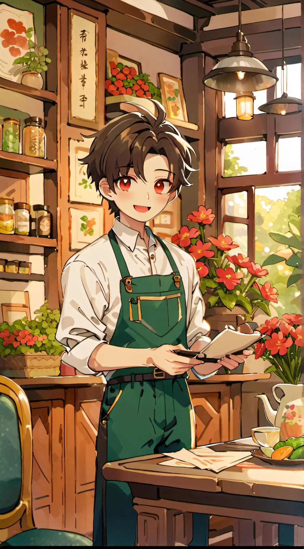 ai character: Glitch background