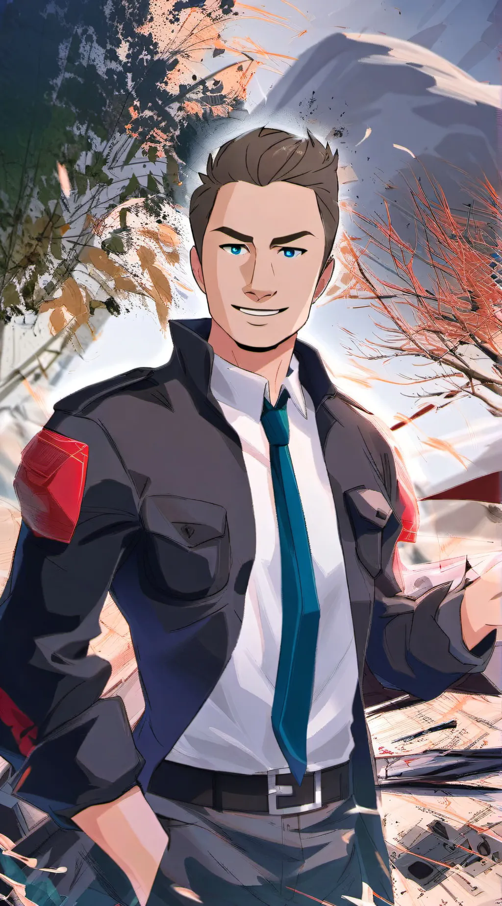 ai character: David Jones  background