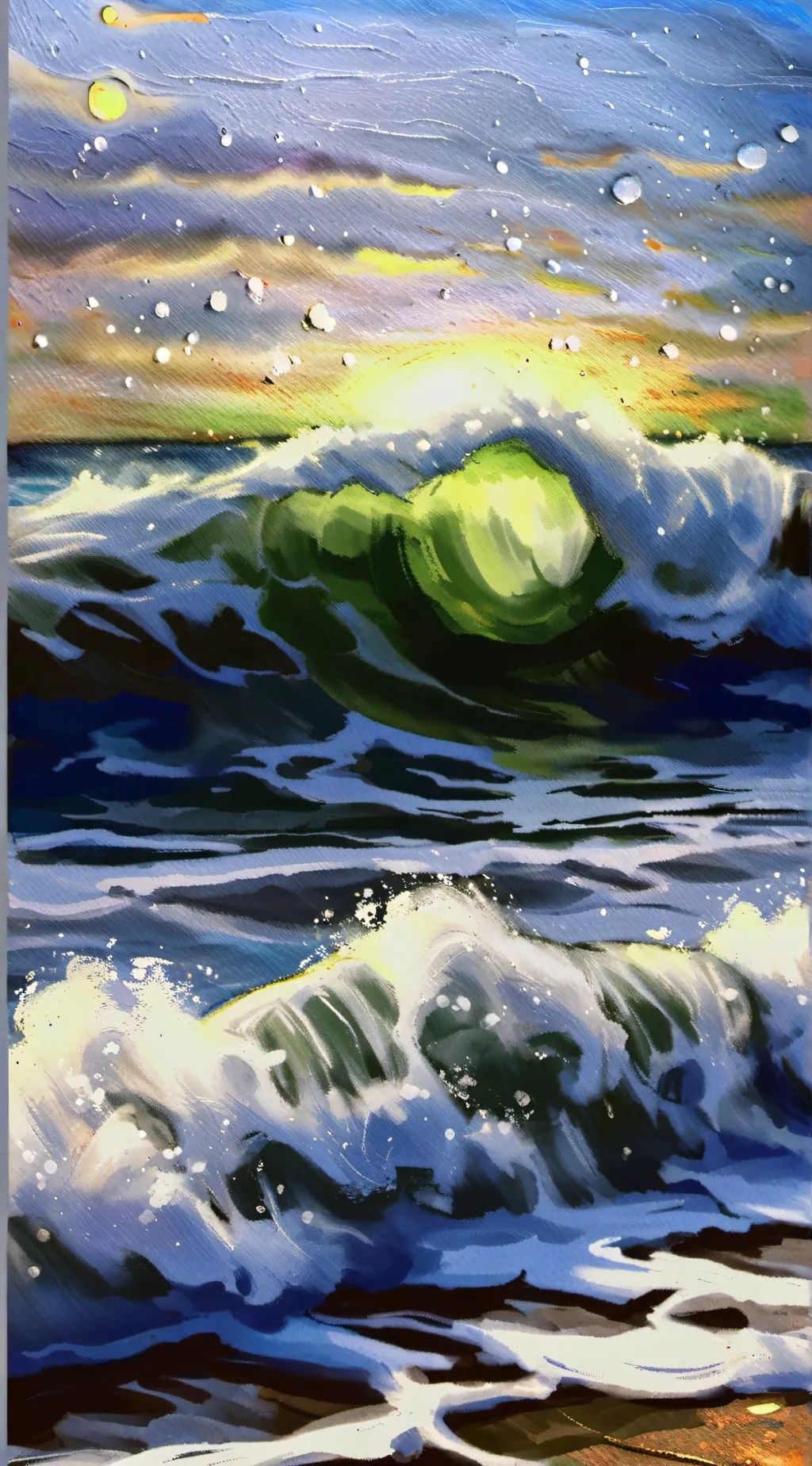 ai character: elevator zoom call background