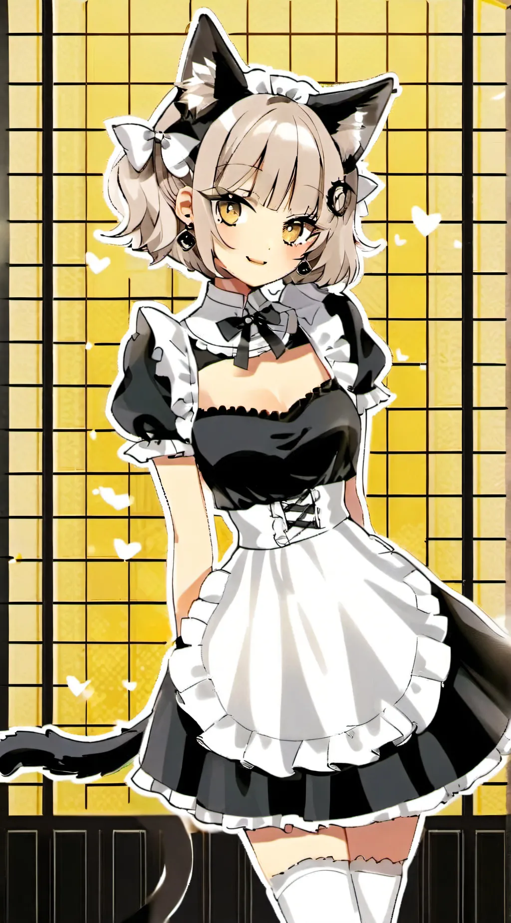 ai character: Lilies background