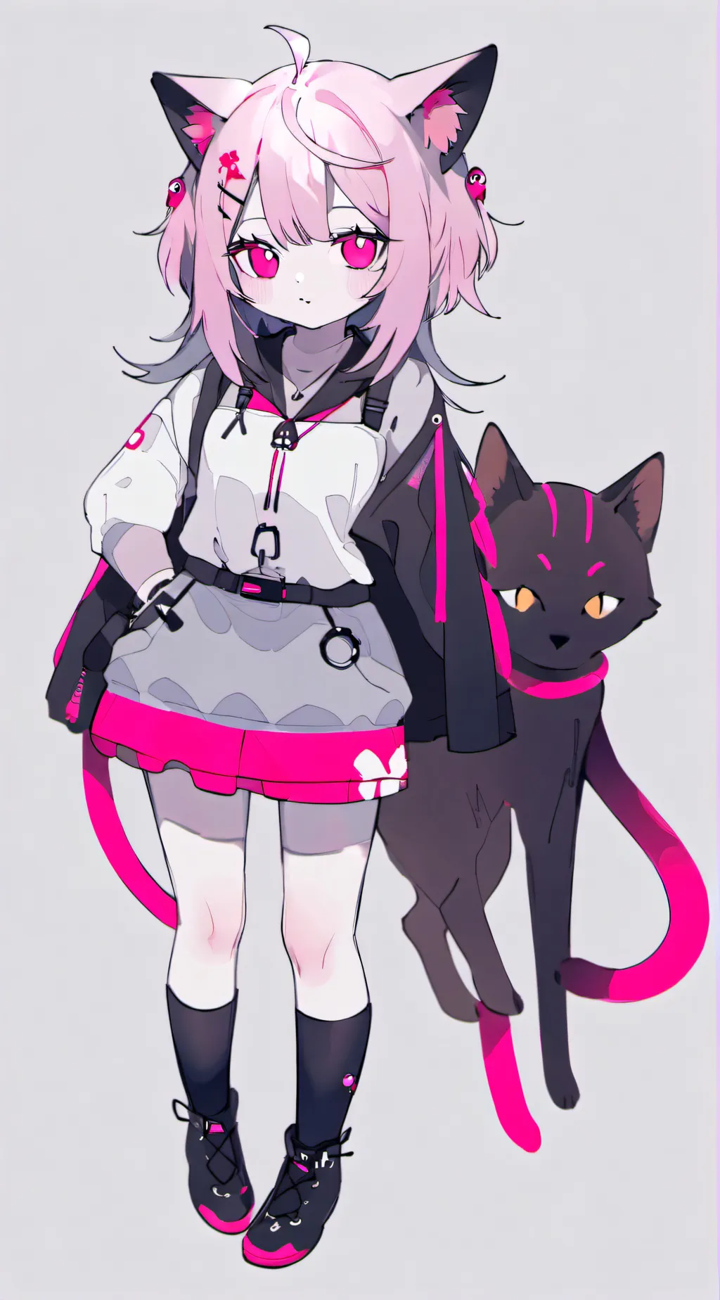 ai character: uwu cat (again🙄) background