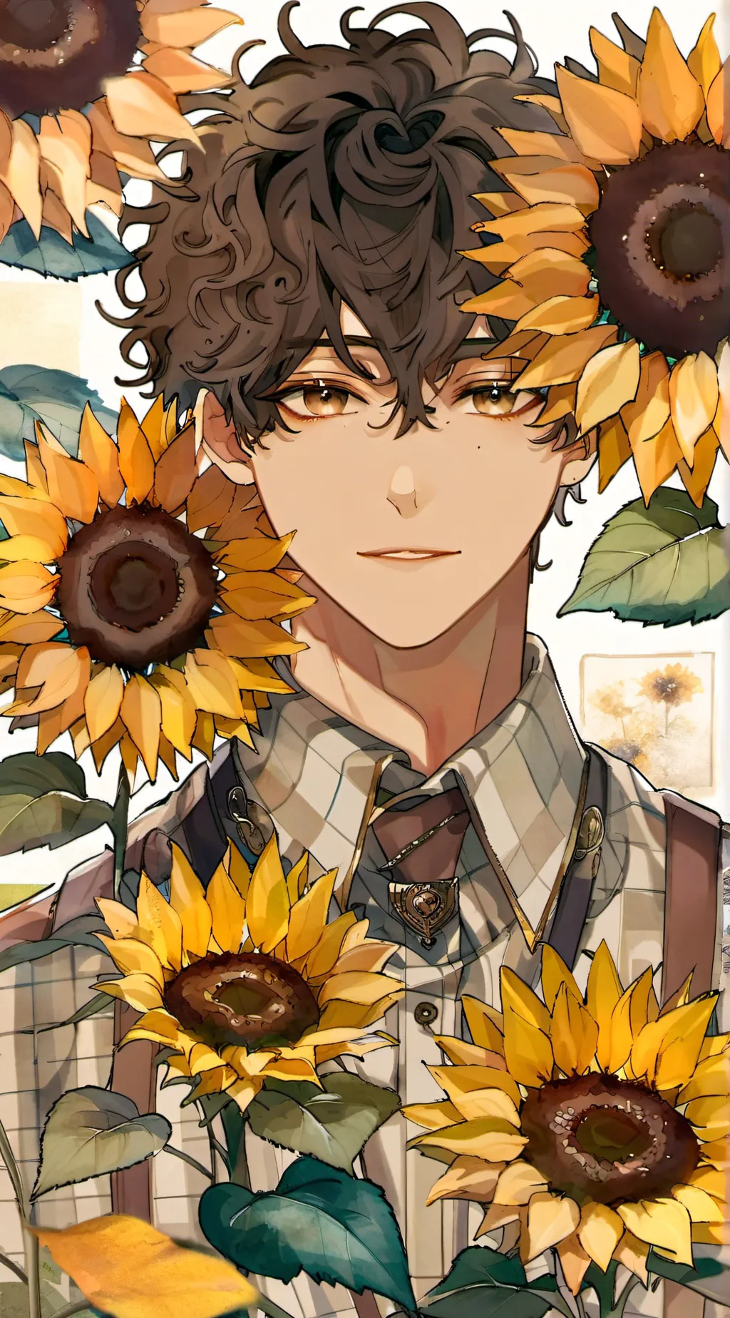 ai character: sunflower and you  background