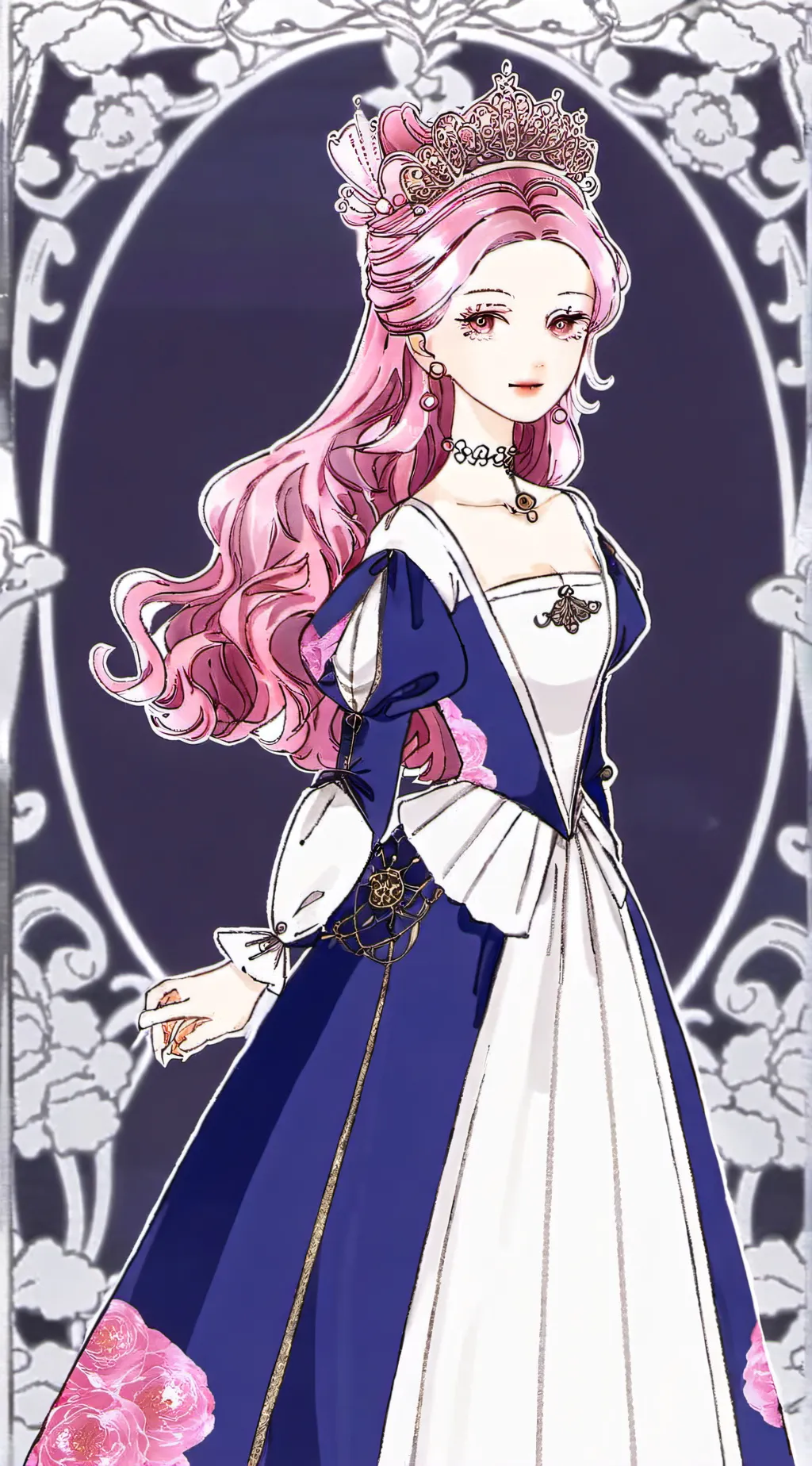 ai character: Catherine grey  background