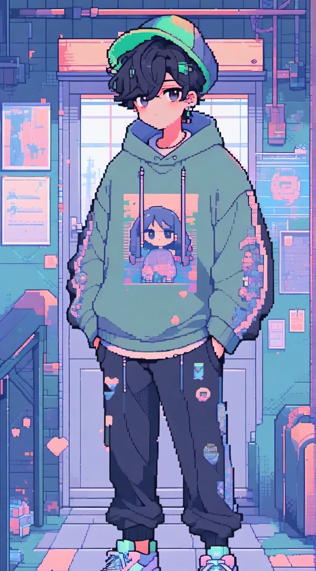 ai character: !ＫＡＬＥＢ!  background