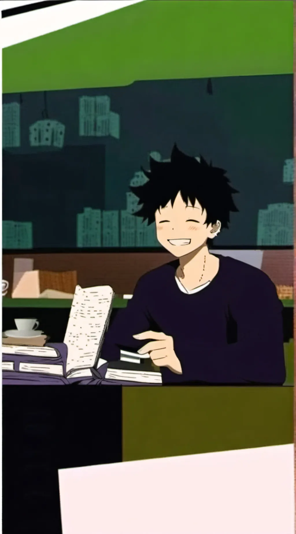 ai character: izuku Mordiya/deku background