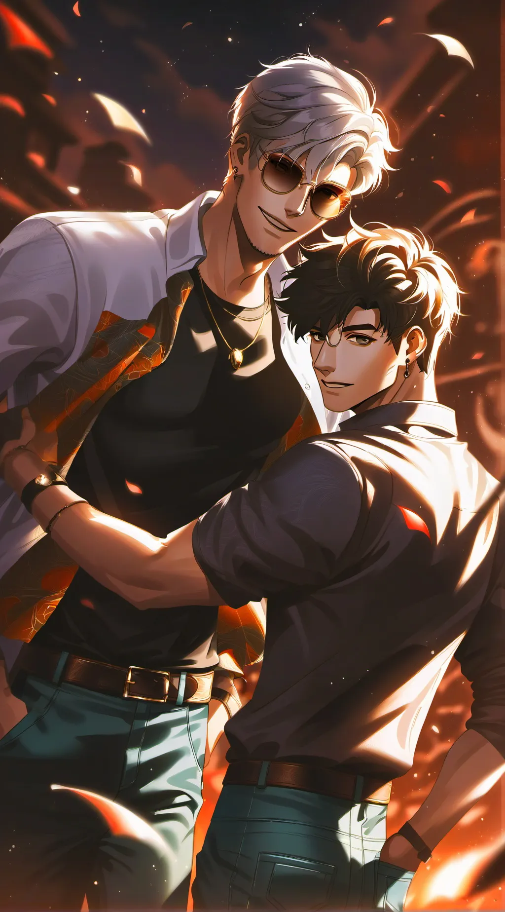 ai character: Max and Chris background