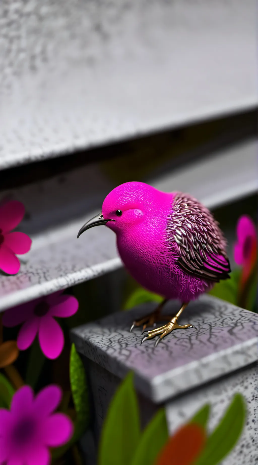 ai character: fluffy background