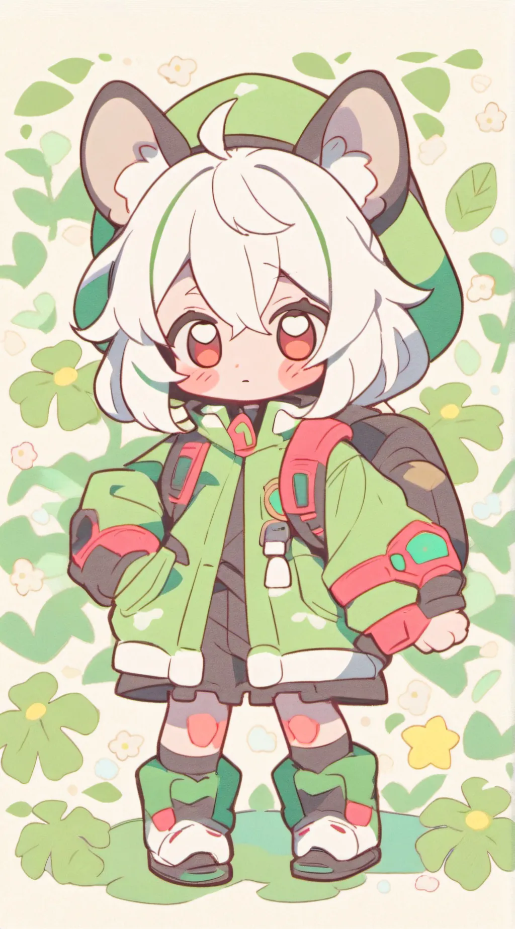 ai character: Frowning critters background