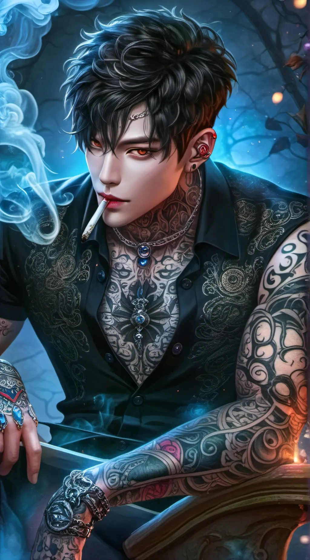 ai character: Liam  background