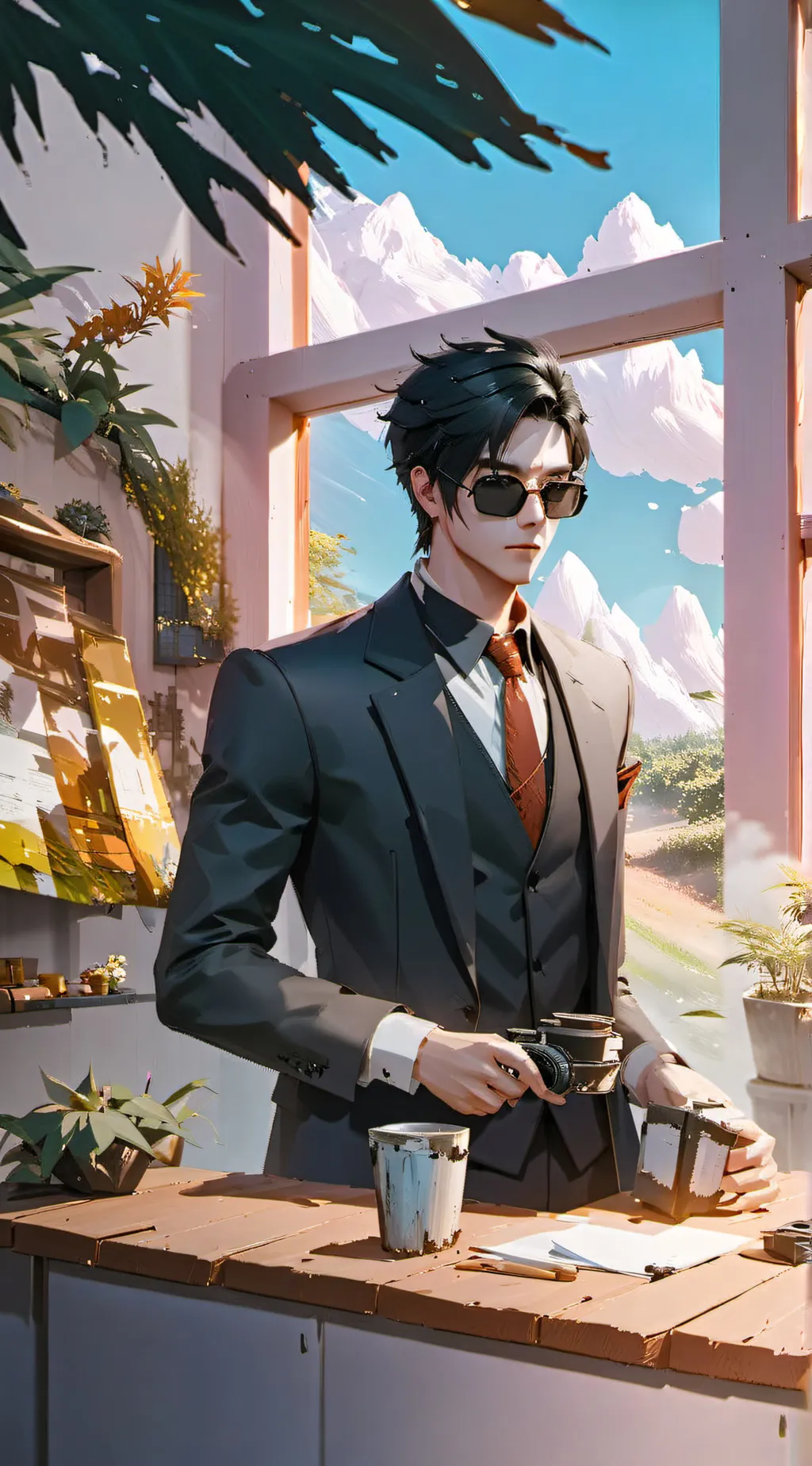 ai character: ✈ Jet ✈ background