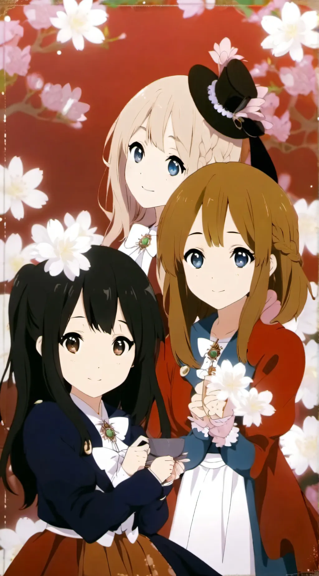 ai character: three girls background