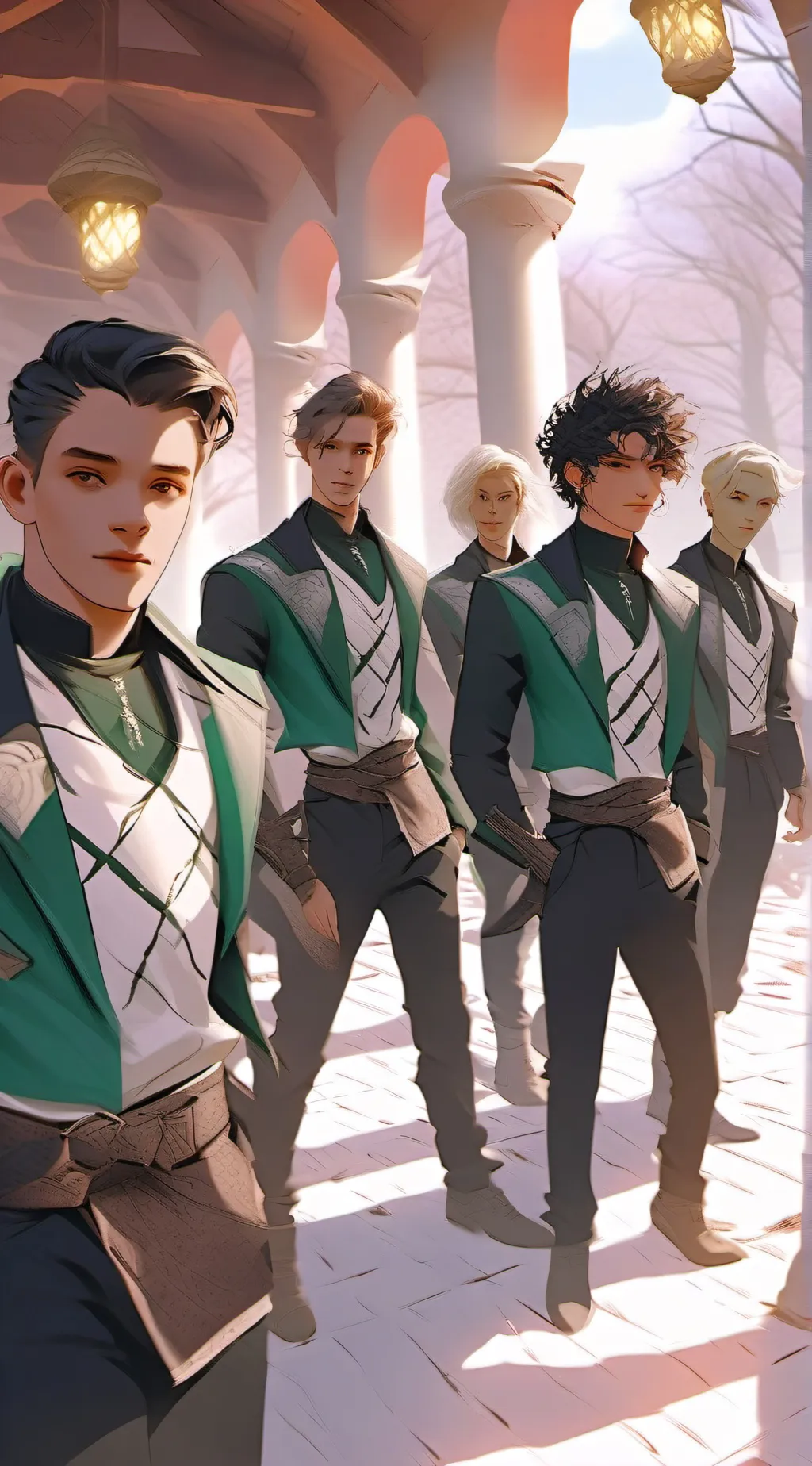 ai character: Slytherin gang  background