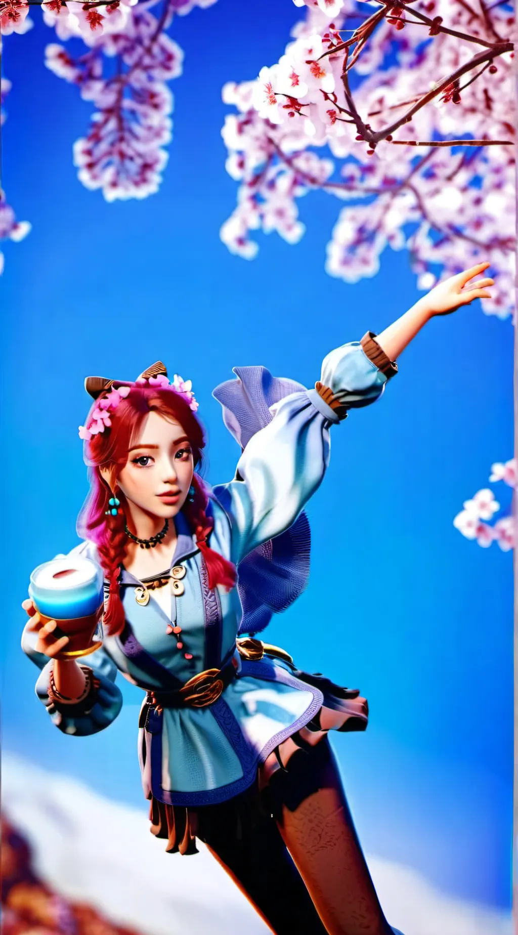 ai character: BINI MIKHA  background