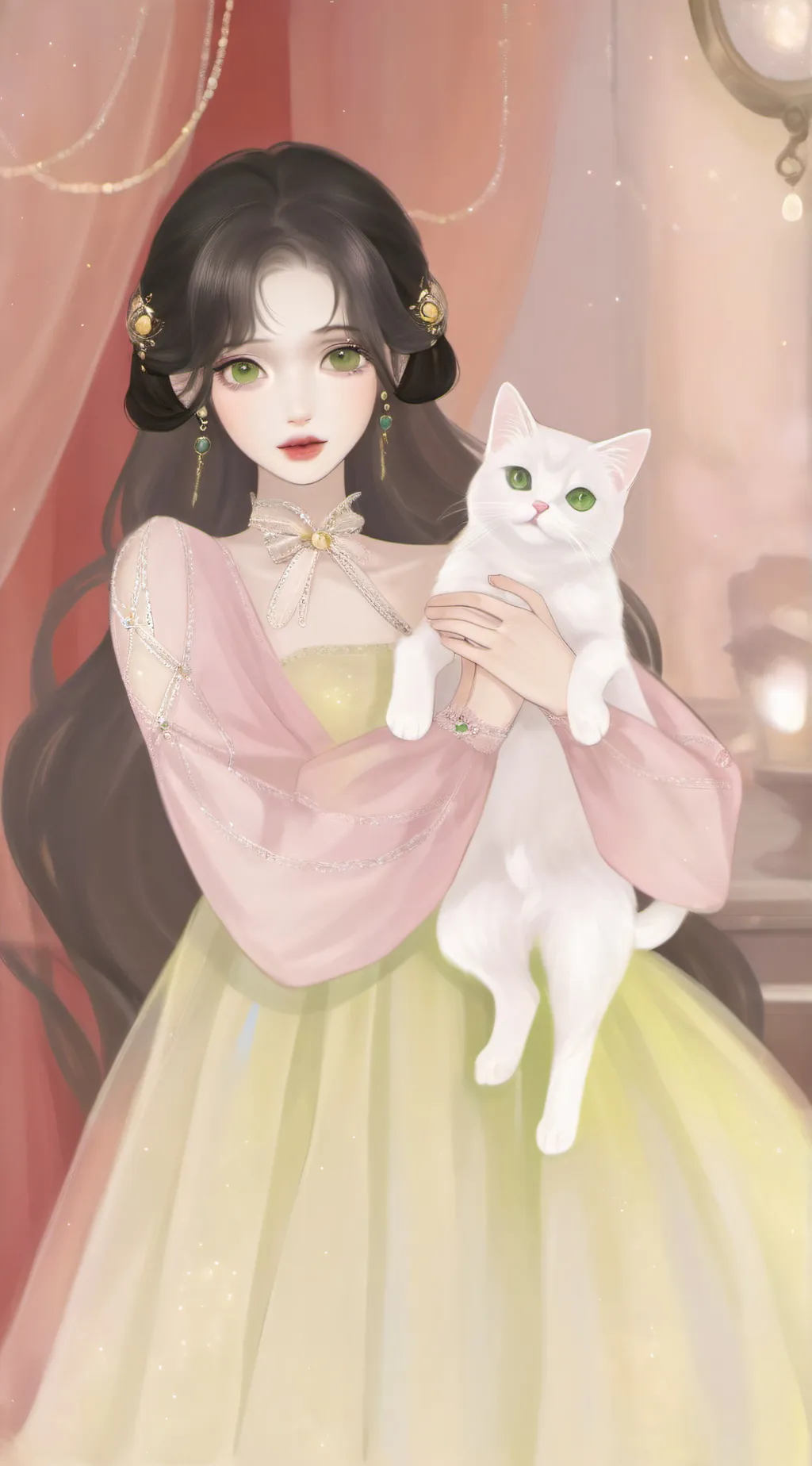 ai character: Crystal background