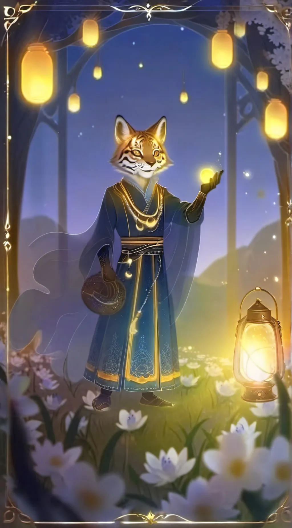 ai character: stripe background