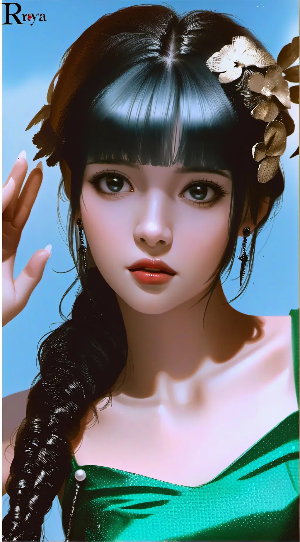 ai character: FREYA background