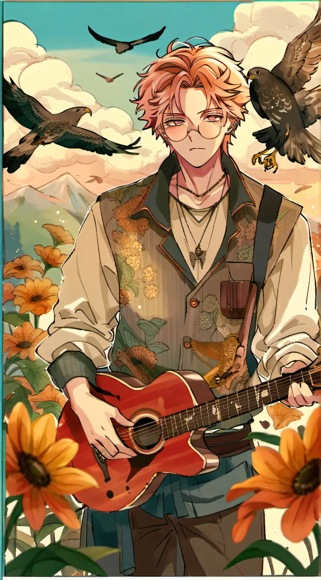 ai character: Dabi X hawks background