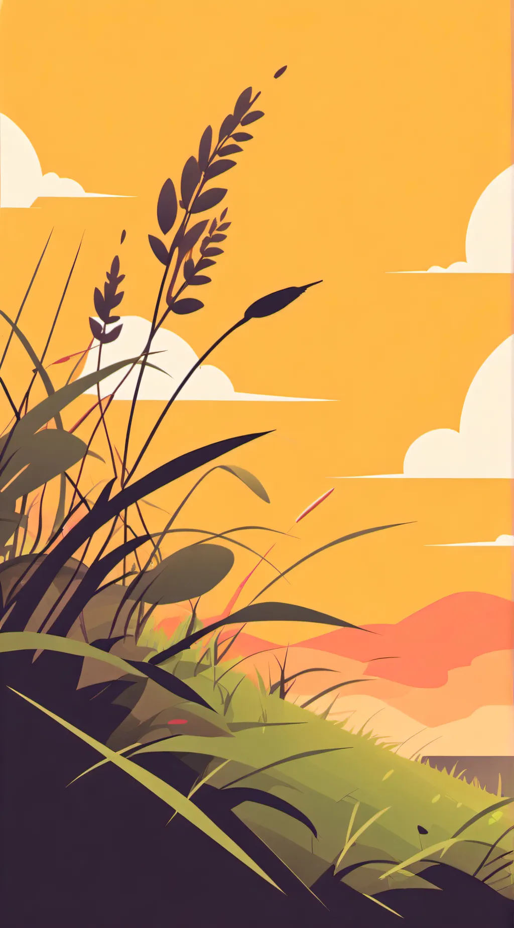 ai character: Go touch grass background