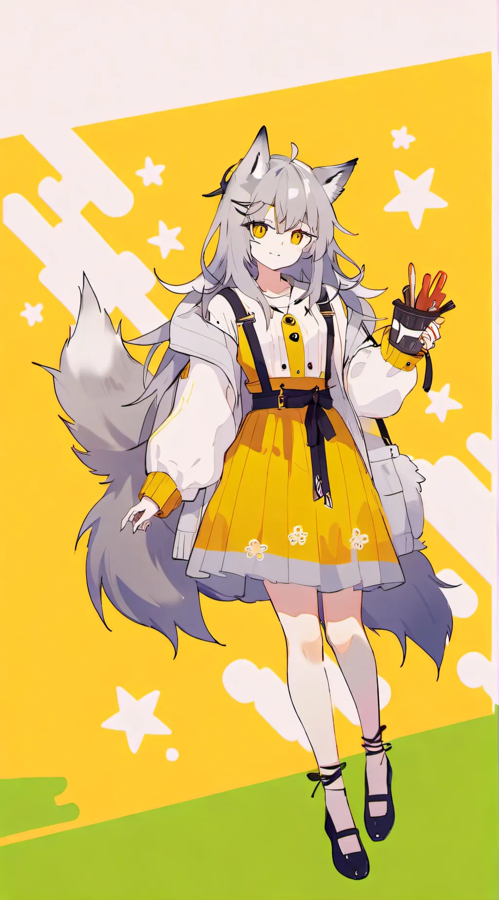 ai character: wolfie background