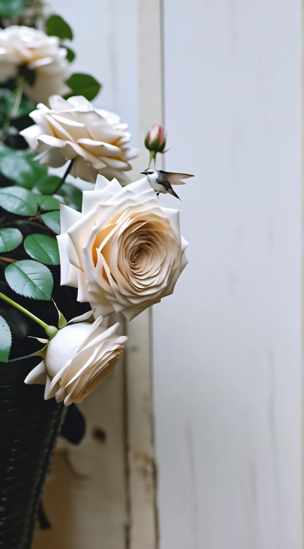 ai character: rose background