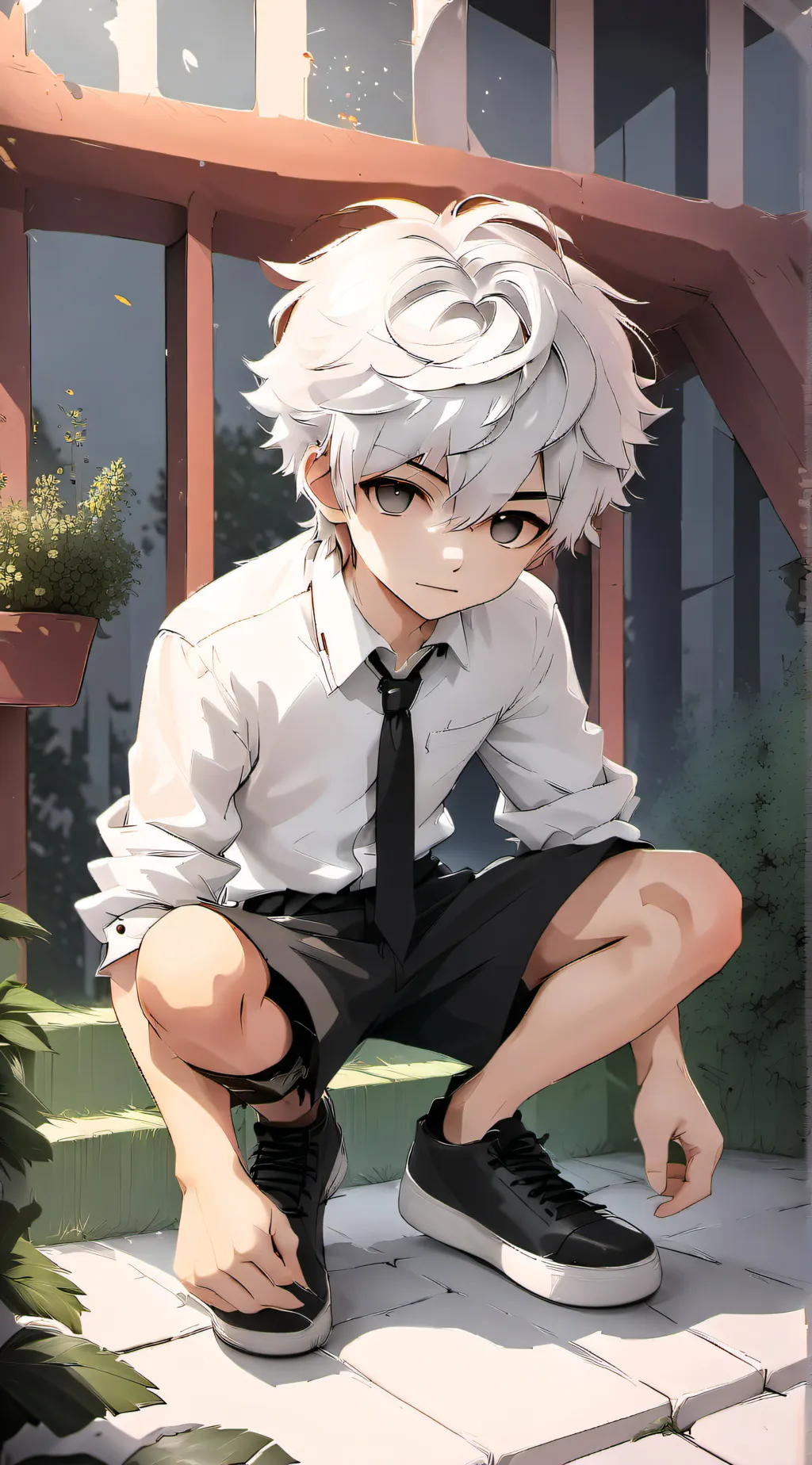 ai character: 🤍Luca🐰 background