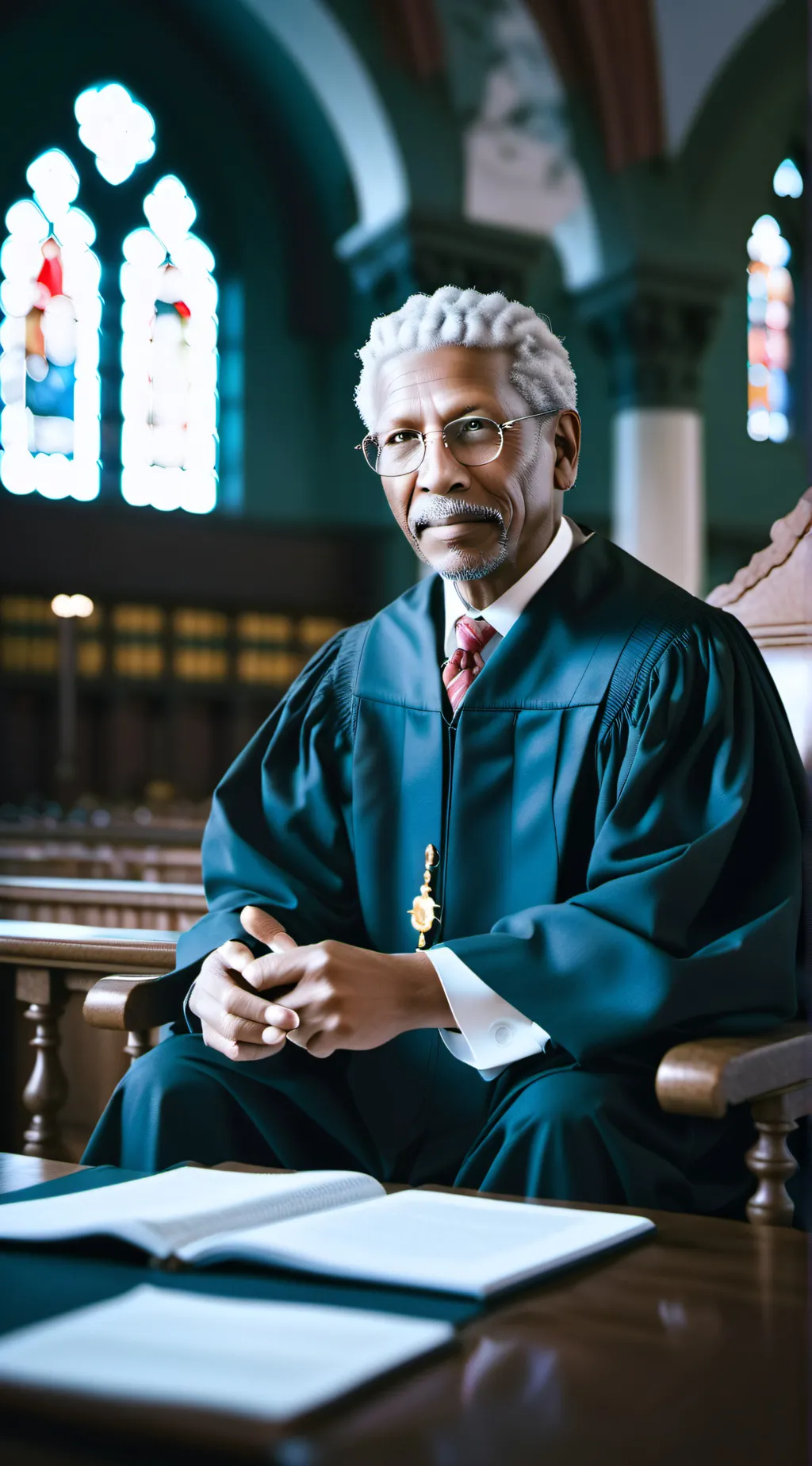 ai character: Judge mighty background