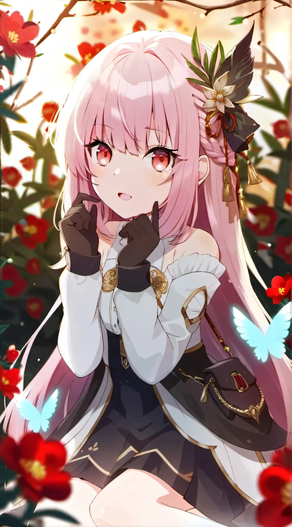 ai character: Lychee background