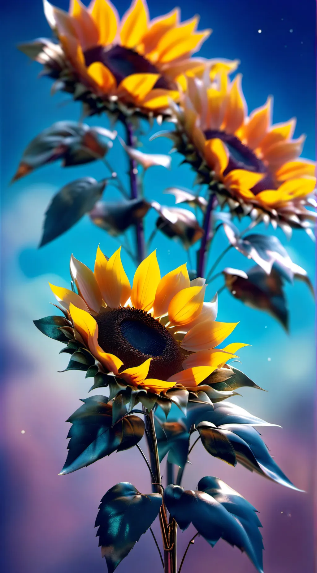 ai character: Mr sunflower background